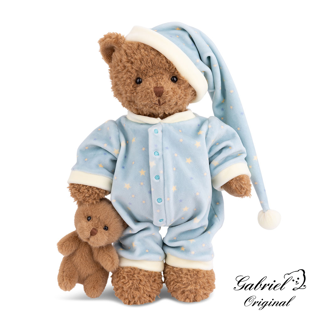 Sleepy Hugo w/ Little Teddy (25cm)